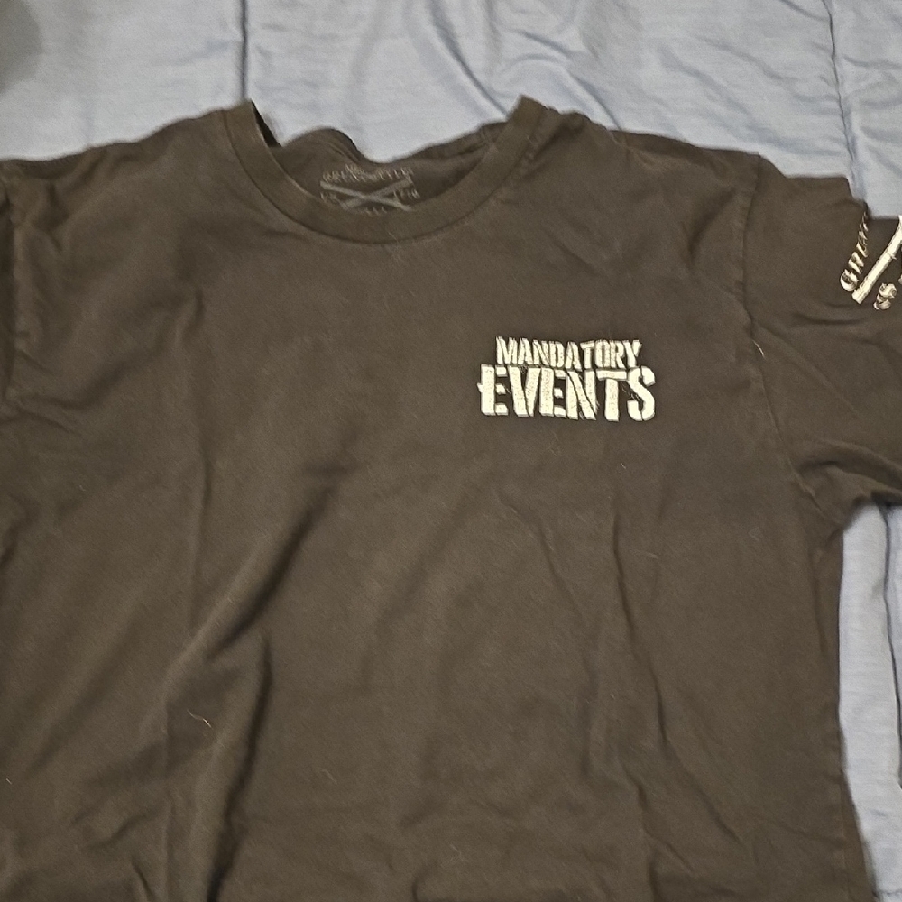 Grunt Style Black 'Mandatory Events' Short Sleeve Tee